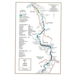 Wey & Arun Canal Diagramatic Map